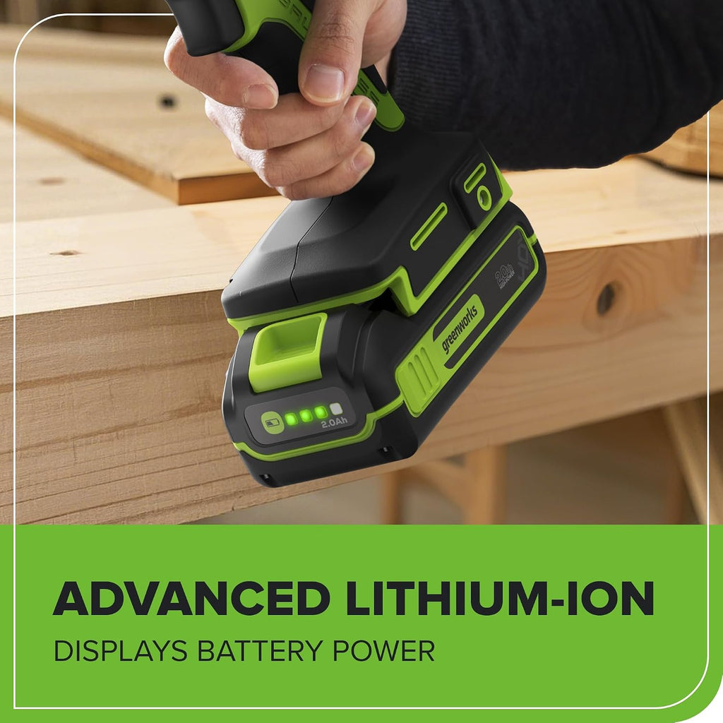 Greenworks 40V 2.0Ah Lithium-Ion High-Power Battery(Genuine Greenworks Battery / 75+ Compatible Tools)