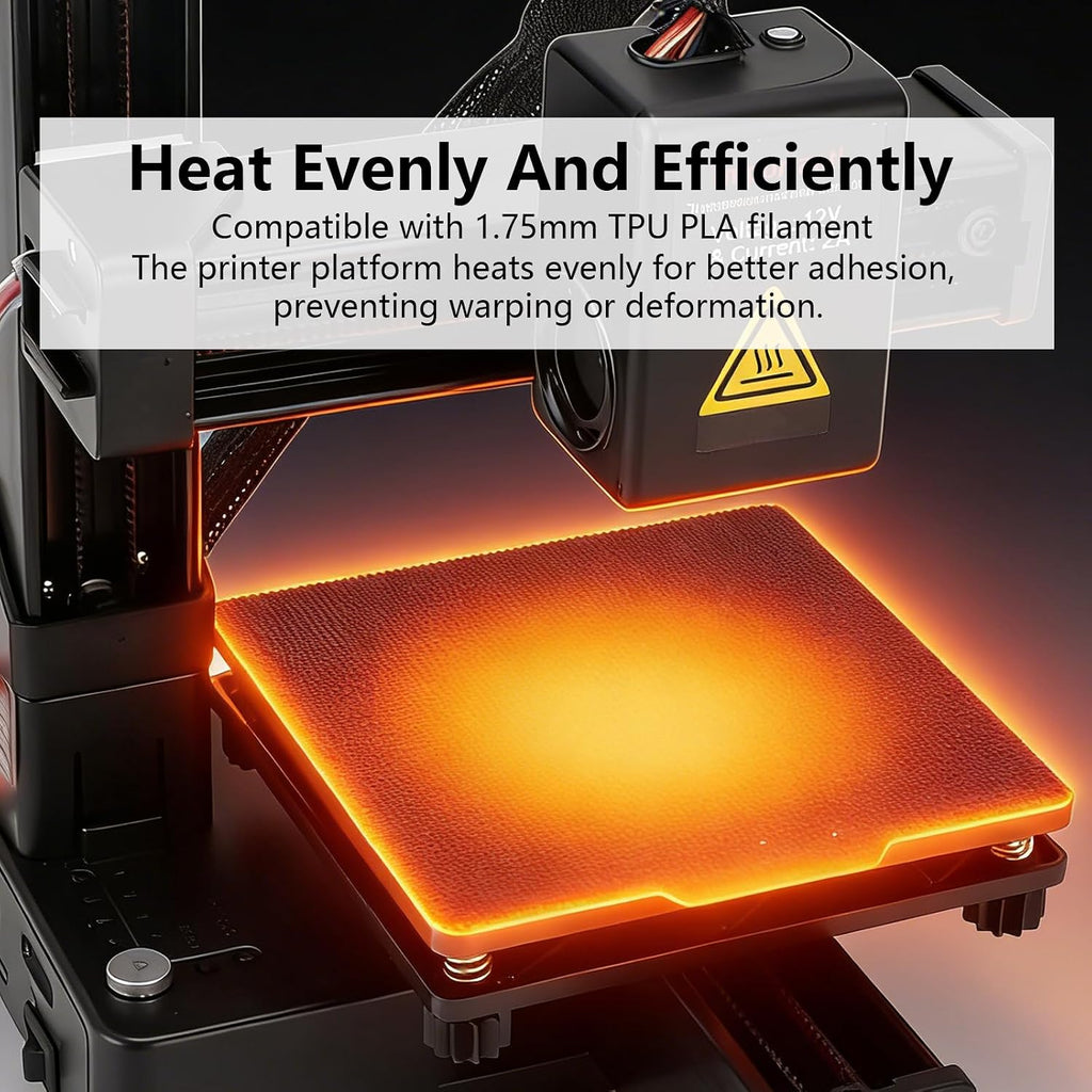 Gonetre Frequency Division Multiplexing 3D Printer for Beginners, FDM High Accuracy Fast Heating 3D Printing Machine 100x100x100mm Build Size, 1.75mm TPU PLA Filament Compatibility