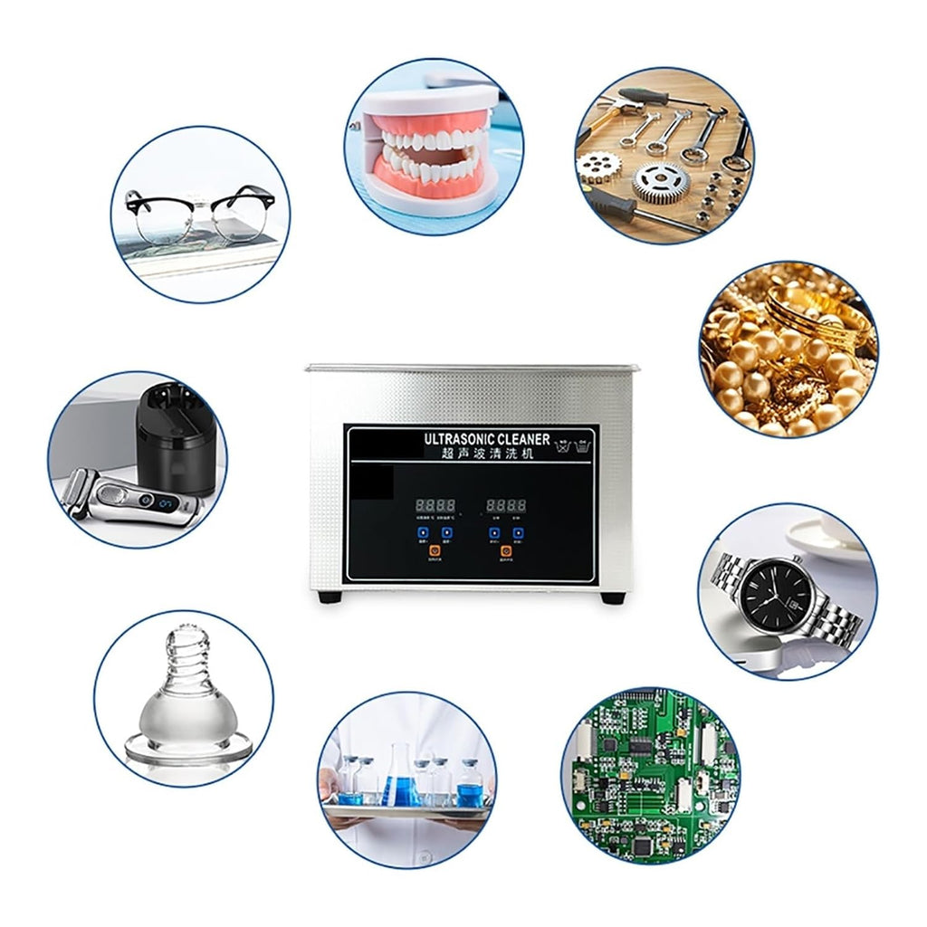 Ultrasonic Cleaners, 40KHZ 6.5L Vinyl Record Ultrasonic Cleaning Machine Phonograph Disc Ultrasound Washing Machine Jewelry Hardware Cleaner