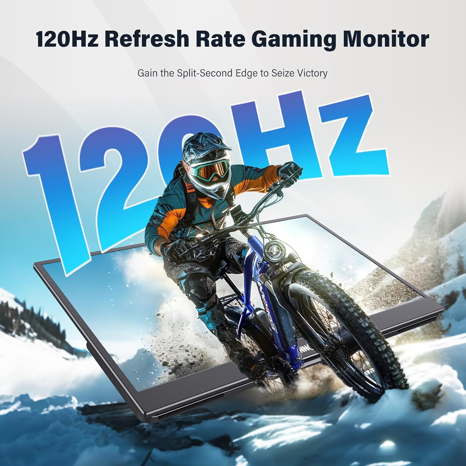 InnoView 15.6' Portable Monitor 120Hz 2K QHD 2160x1440 | 100% sRGB HDR | Second Monitor with 2 USB-C & HDMI Ports |Travel Monitor for Laptop MacBook/Switch/PS5/Xbox(Adapter Not Included)