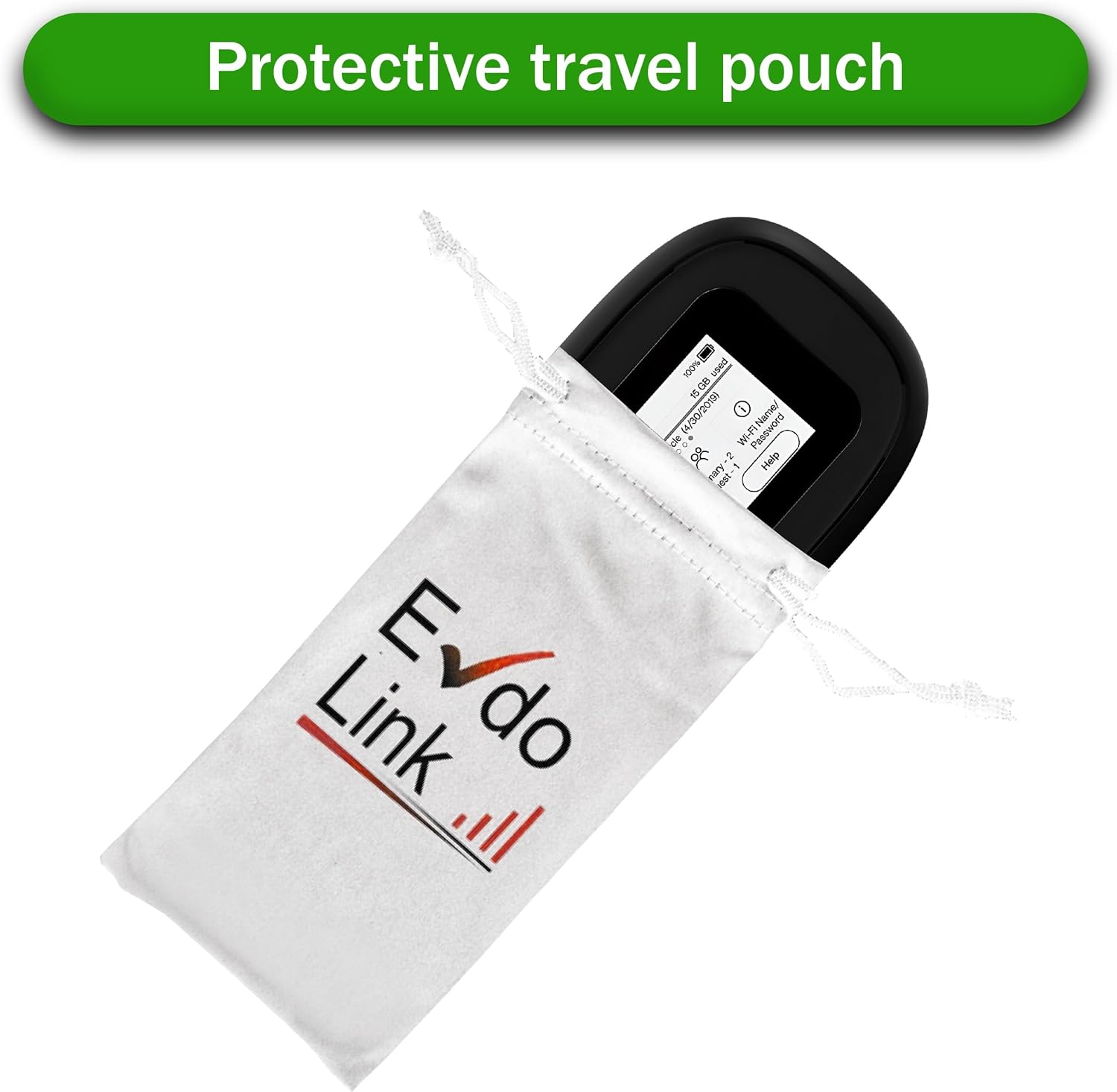4G/5G Mobile Portable WiFi | Verizon Wireless Jetpack Inseego MiFi M1000 | Mobile Hotspot for Travel | RJ45 Ethernet Port | Speed Up to 2,4 Gbps | Use 8 hrs | EVDO-LINK Bundle - Verizon Sim Card