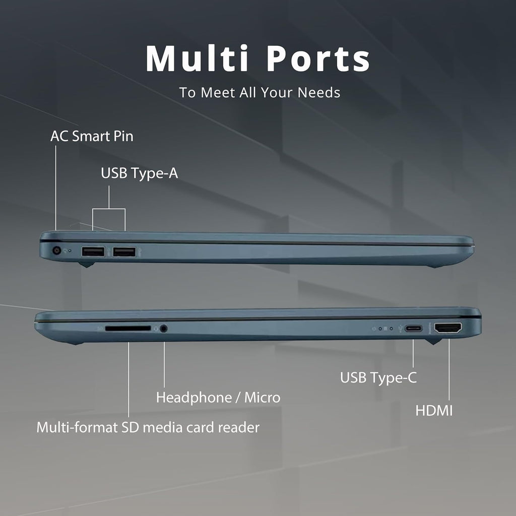 HP 15.6' FHD Laptop, AMD Ryzen 5-5500U, 16GB RAM, 1.16TB Storage (1TB SSD + 160GB Docking Station Set), AMD Radeon Graphics, Num Pad, Webcam, Bluetooth, Wi-Fi 5, Win 11 Pro, Blue