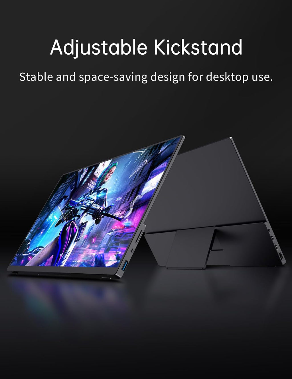 Portable 2K 144Hz Monitor, 16' 2560x1600 QHD Gaming HDR FreeSync, Ultra Slim Travel Screen w/Kickstand & Speaker for Laptop Switch Xbox PS5/4