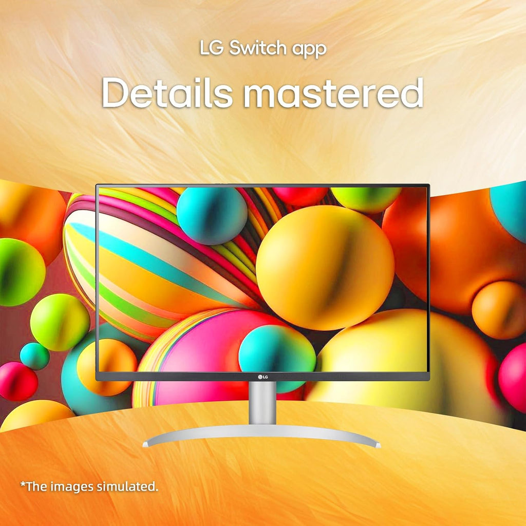 LG 27 inch Ultrafine 4K UHD (3840 x 2160) IPS Computer Monitor, VESA DisplayHDR™ 400, 5ms, Dynamic Action Sync, Reader Mode, Flicker Safe, HDMI, DisplayPort, Tilt/Height/Pivot Adjustable, White