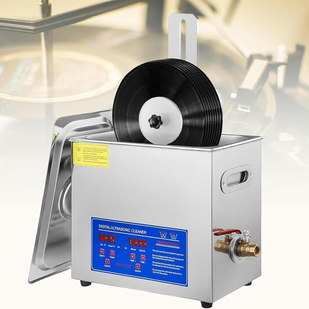 6 L Vinyl Ultrasonic Cleaner, 7-12-Inch Vinyl Ultrasonic Cleaning Machine, High Lp Album Cleaner, Record Washing Machine ~/