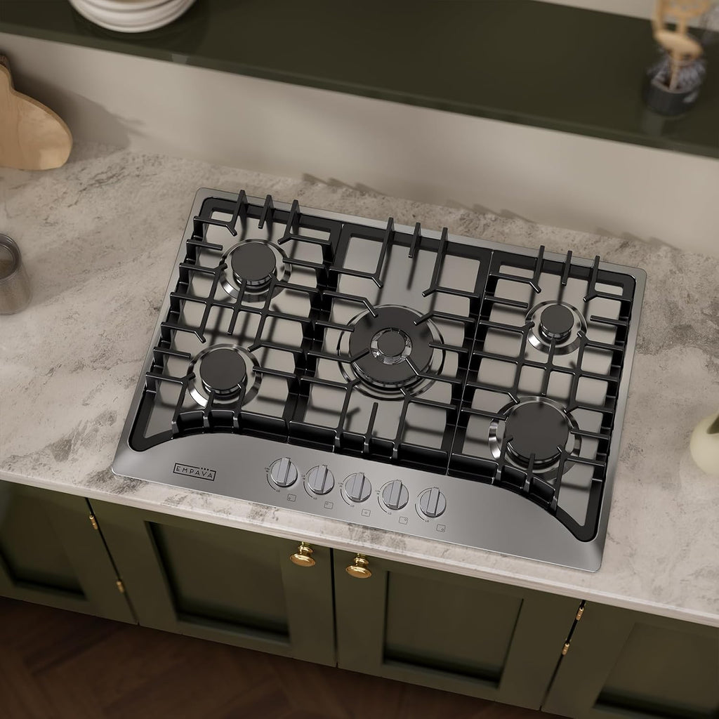 Empava 30' Built-in Gas Cooktop in Stainless Steel with 5 Burners 30XGC5B70C