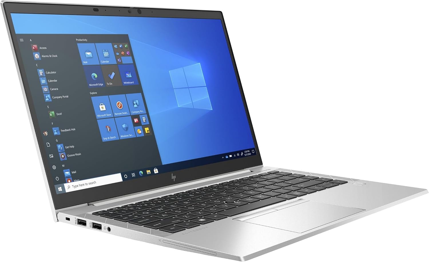 HP EliteBook 840 G8 14' Laptop, Intel i7 1185G7 3.0GHz, 16GB DDR4 RAM, 256GB NVMe M.2 SSD, 1080p Full HD, Thunderbolt 4, Webcam, Windows 11 Pro (Renewed)