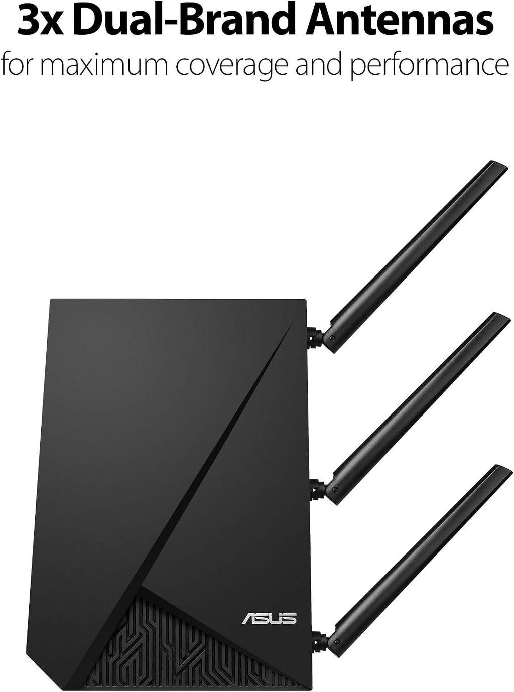 ASUS Dual Band WiFi Repeater & Range Extender (RP-AC1900) - Coverage Up to 3000 sq.ft, Wireless Signal Booster for Home, AiMesh Node, Easy Setup