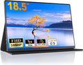 18.5 Inch Portable Monitor for Laptop, FHD 1080P 100% sRGB Travel Monitors for Laptop, Portable Computer IPS Display w/VESA, External Monitor USB-C HDR HDMI Portable Screen w/Smart Cover & Speakers