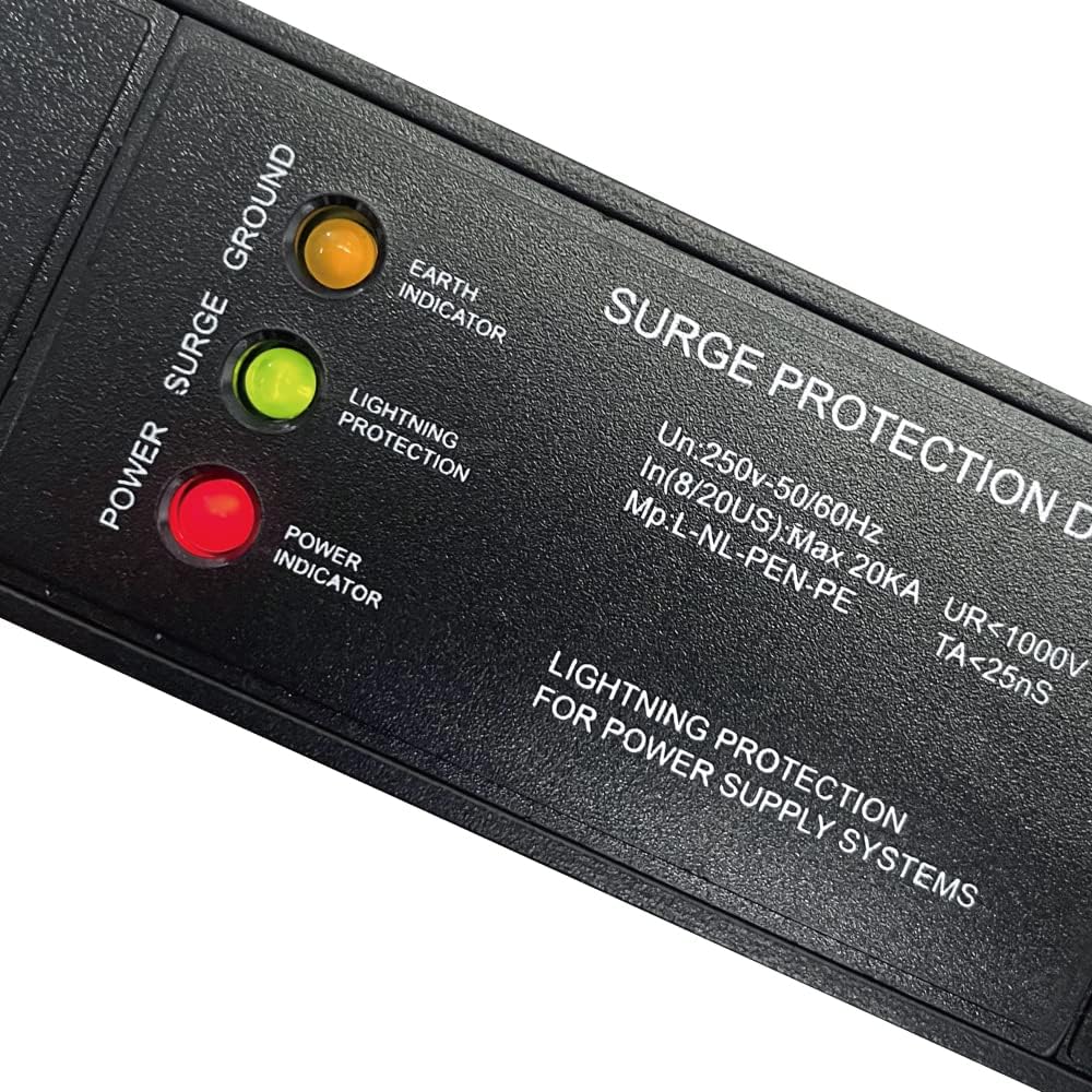 Metered-Breaker-Surge Protection PDU, 240V, L6-30P, 30A, 7200 watts, (4) C13 & (2) C19 Outlets, Crypto Mining, Data Centre PDU, Networking, Power Distribution Unit