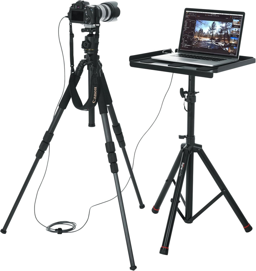 Gator Frameworks GFW-UTL-MEDIATRAY2 Heavy-Duty Adjustable Media Tray Stand