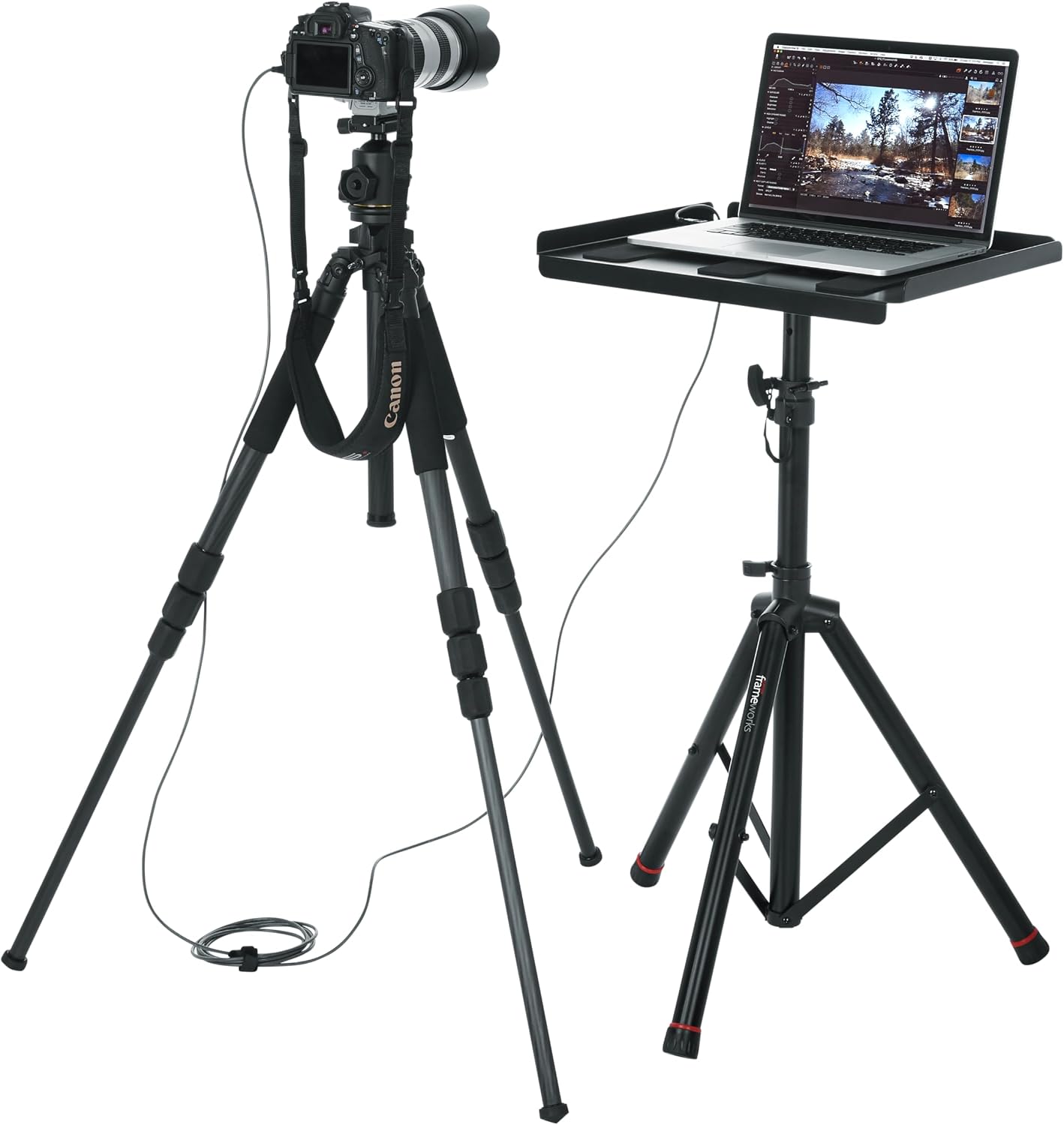 Gator Frameworks GFW-UTL-MEDIATRAY2 Heavy-Duty Adjustable Media Tray Stand