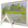 German Silver Prismatic 32' Alloy Deco TV Frame - Compatible ONLY with Samsung The Frame TVs (Fits 2021-2026, LS03A, LS03B, LS03C, LS03D, LS03FA)