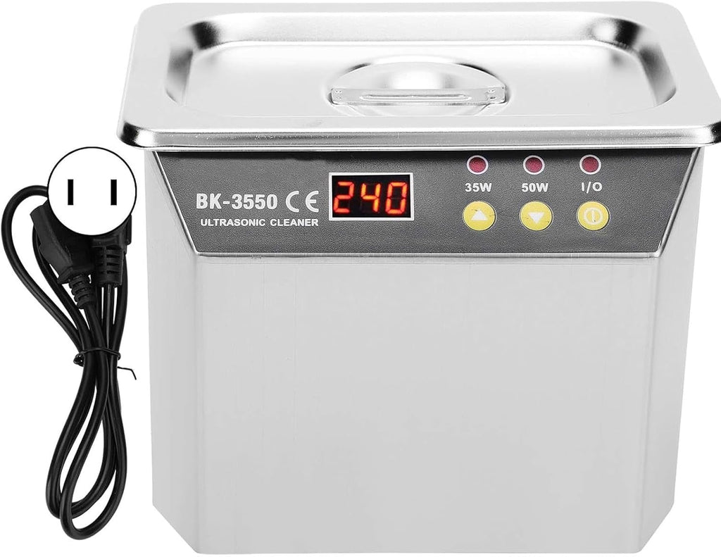 TsoLay Ultrasonic Cleaner, 40-43kHz Advanced Ultrasonic Cleaner, 35W/50W Professional Stainless Steel Jewelry Cleaner Machine with Digital Control, for Jewellery Watches Rings Washing Machine