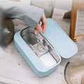 TXTC Small Ultrasonic Cleaner Solution Rechargeable Jewelry Cleaner,Ultrasonic Washing Machine for Jewellery, Watch, Glasses Cleaning,with Jewelry Basket-430ml (Color : Light Blue)