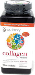 youtheory Collagen Plus Biotin, 390 Tablets (5 Pack)