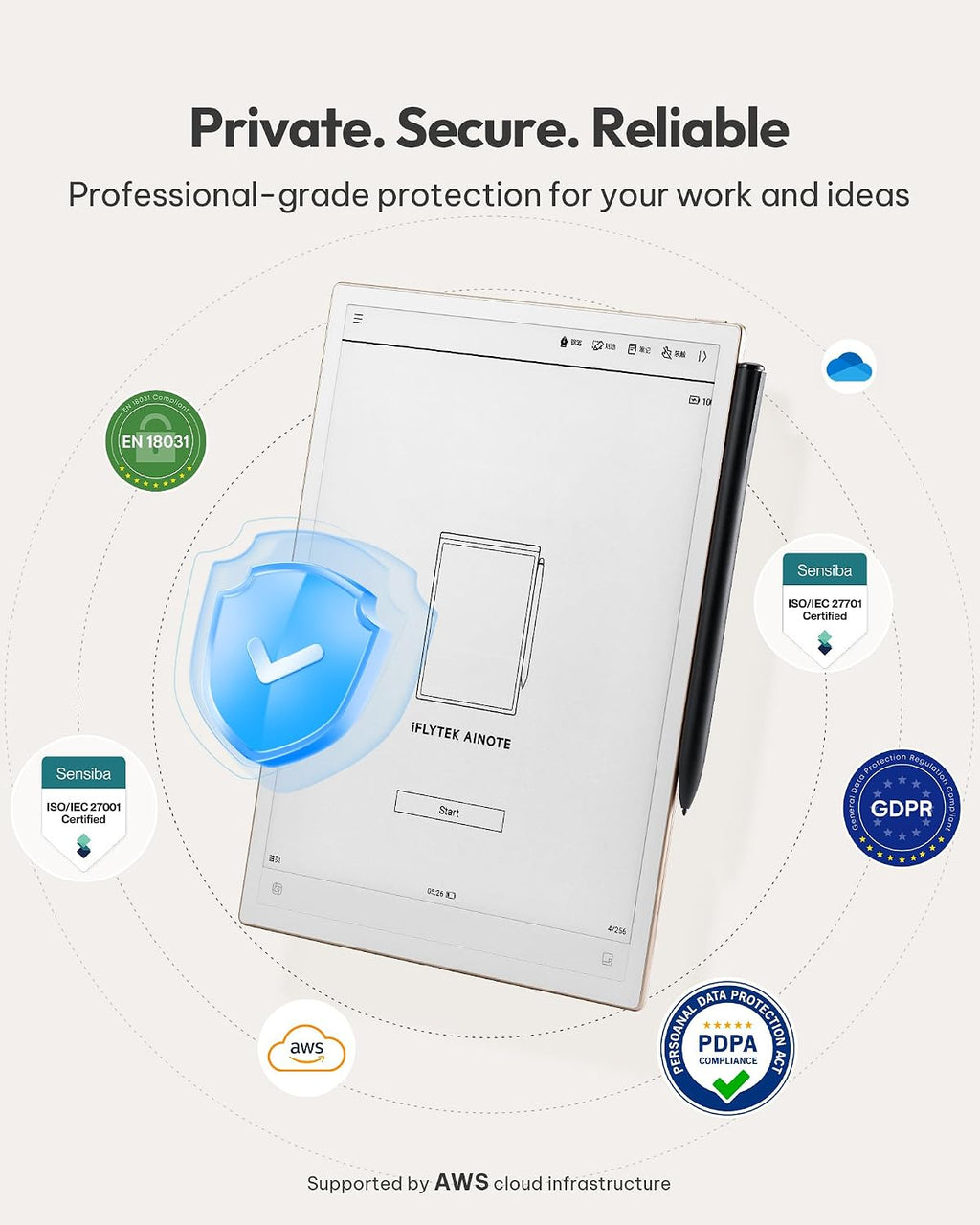 iflytek AINOTE 2, 10.65' E-Ink Tablet, AI Note Taking Tablet for Meeting, Ultra-Thin 4.2mm Digital Notebook with Voice-to-Text, 16-Language Transcription, Handwritten-to-Text, Ideal for Work&Study