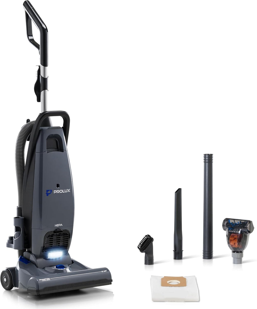 Prolux Phantom Bagged Upright Sealed HEPA Pet Vacuum Cleaner for Home