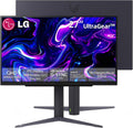 LG 27 inch Ultragear QHD (2560x1440) IPS LED Gaming Monitor, 180Hz, 1ms, NVIDIA G-SYNC Compatible, AMD FreeSync, HDR10, HDMI, DisplayPort, Tilt/Height/Pivot Stand, Black