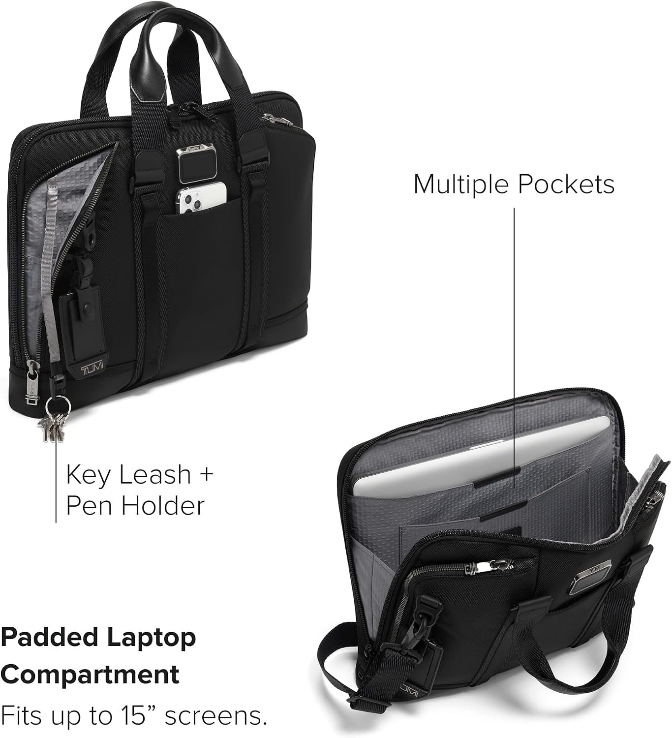 TUMI - Alpha Bravo Academy Brief - Compact Laptop Briefcase - Travel Laptop Bag - 11.8' X 15.5' X 2.0' - For 15' Laptop