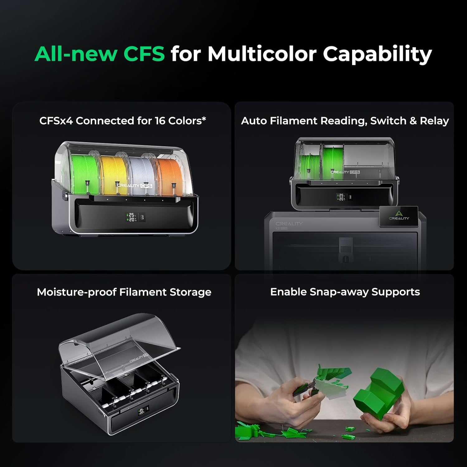 Creality K2 Plus Combo 3D Printer Bundle with Creality CFS