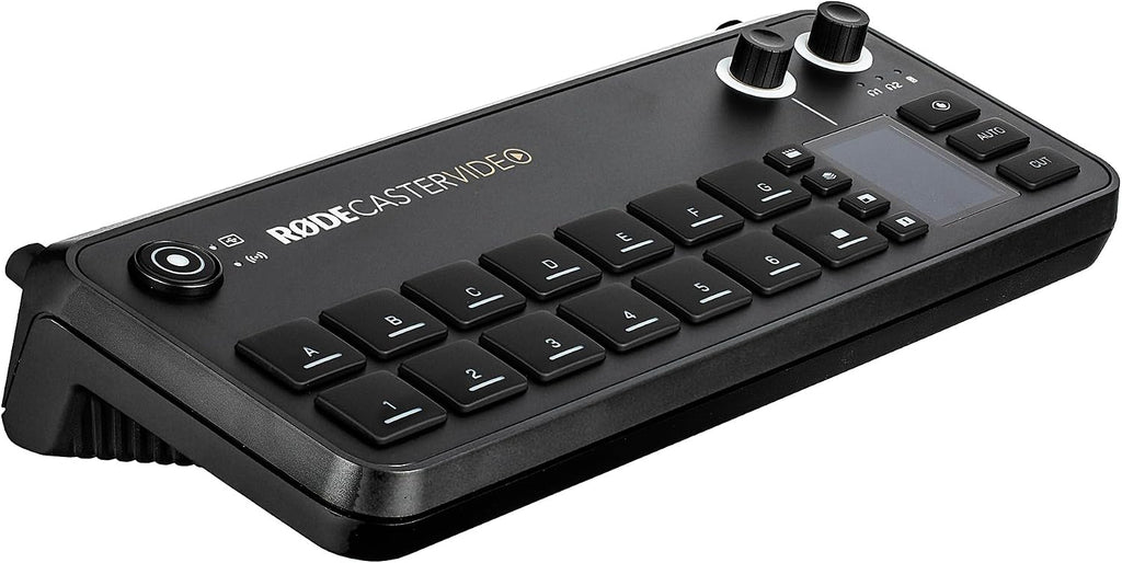 RODE RODECaster Video All-in-One Production Console | Integrated Audio & Video Mixer with Multi-Camera Switching, Touchscreen & USB-C Interface + 64GB Memory Card + XLR Cable + HDMI Cable + More