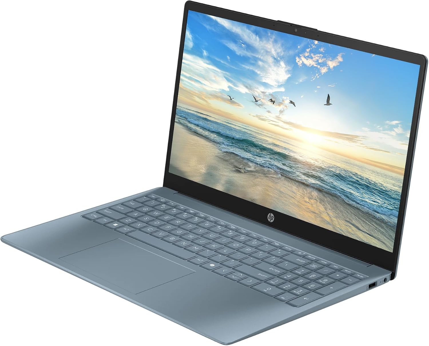 HP 15.6' Business Laptop with 1-Year Microsoft Office 365 with Copliot AI, Quad-Cores Intel Processor, Windows 11, PLUSERA Earphones & 8-in-1 Hub Included, Moonlight Blue (Moonlight Blue, 8GB RAM)