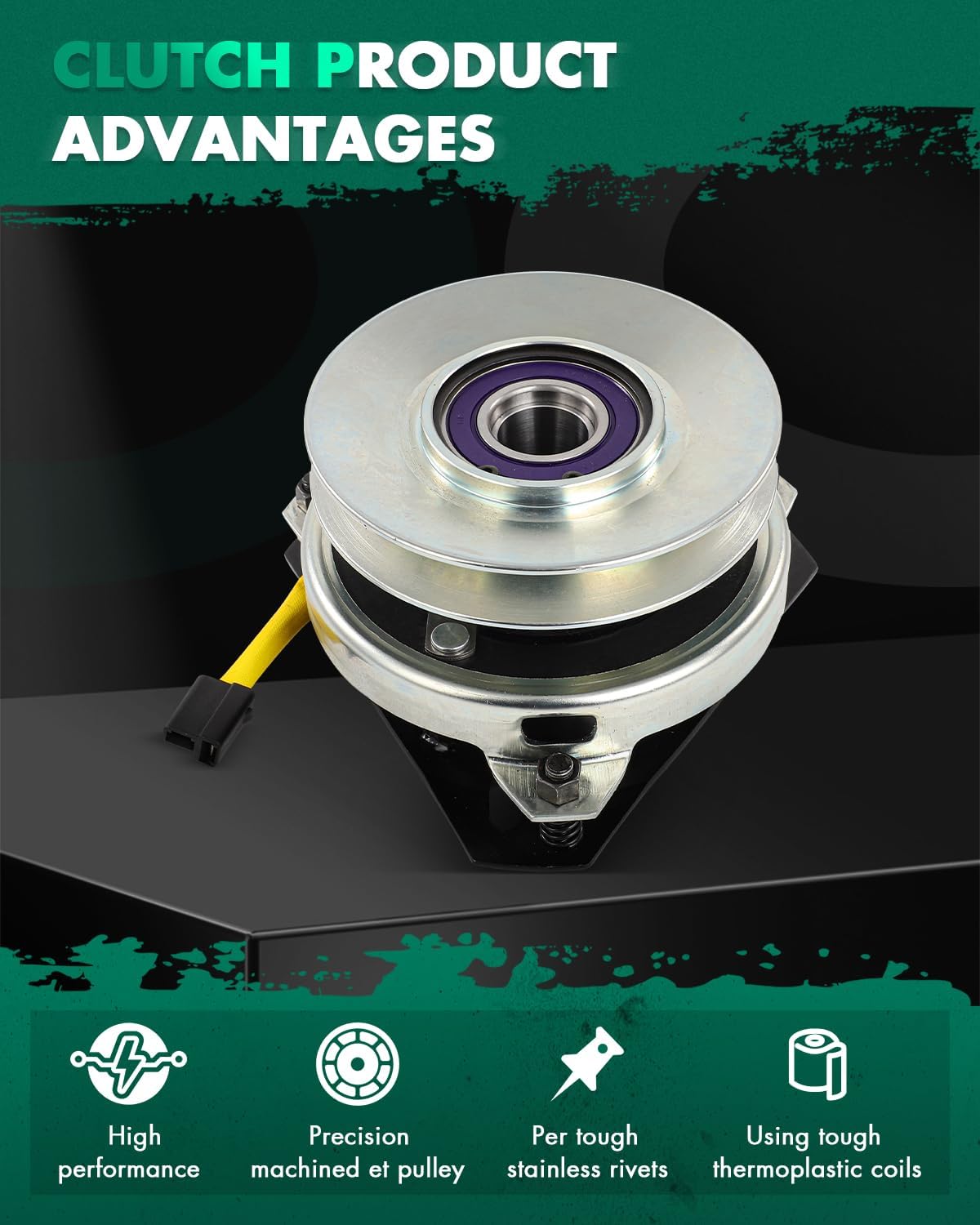 Lawn Mower Clutch, SCITOO PT0 Clutch Fits for AYP/for Husqvarna 532140923,for Sears Craftsman 532150283,for Xtreme X0406,for John Deere AM108601,for Warner 5210-60,for Cub Cadet 917170056
