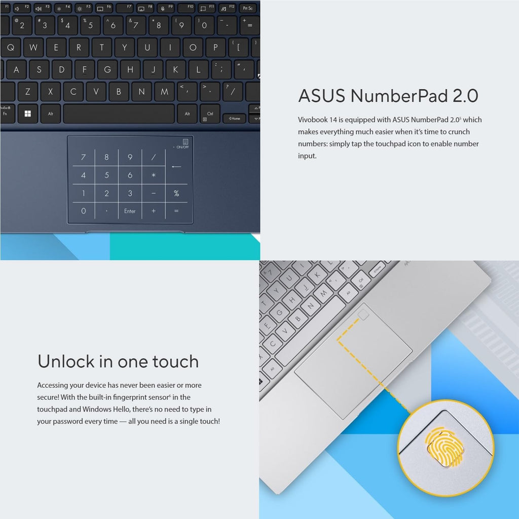 ASUS VivoBook Laptop | 24GB RAM | 512GB PCIe SSD Storage | 14' FHD Display | Intel 12th Generation 6 Core Processor | Bluetooth | HDMI | Thin & Light | Windows 11 | w/WOWPC Recovery USB