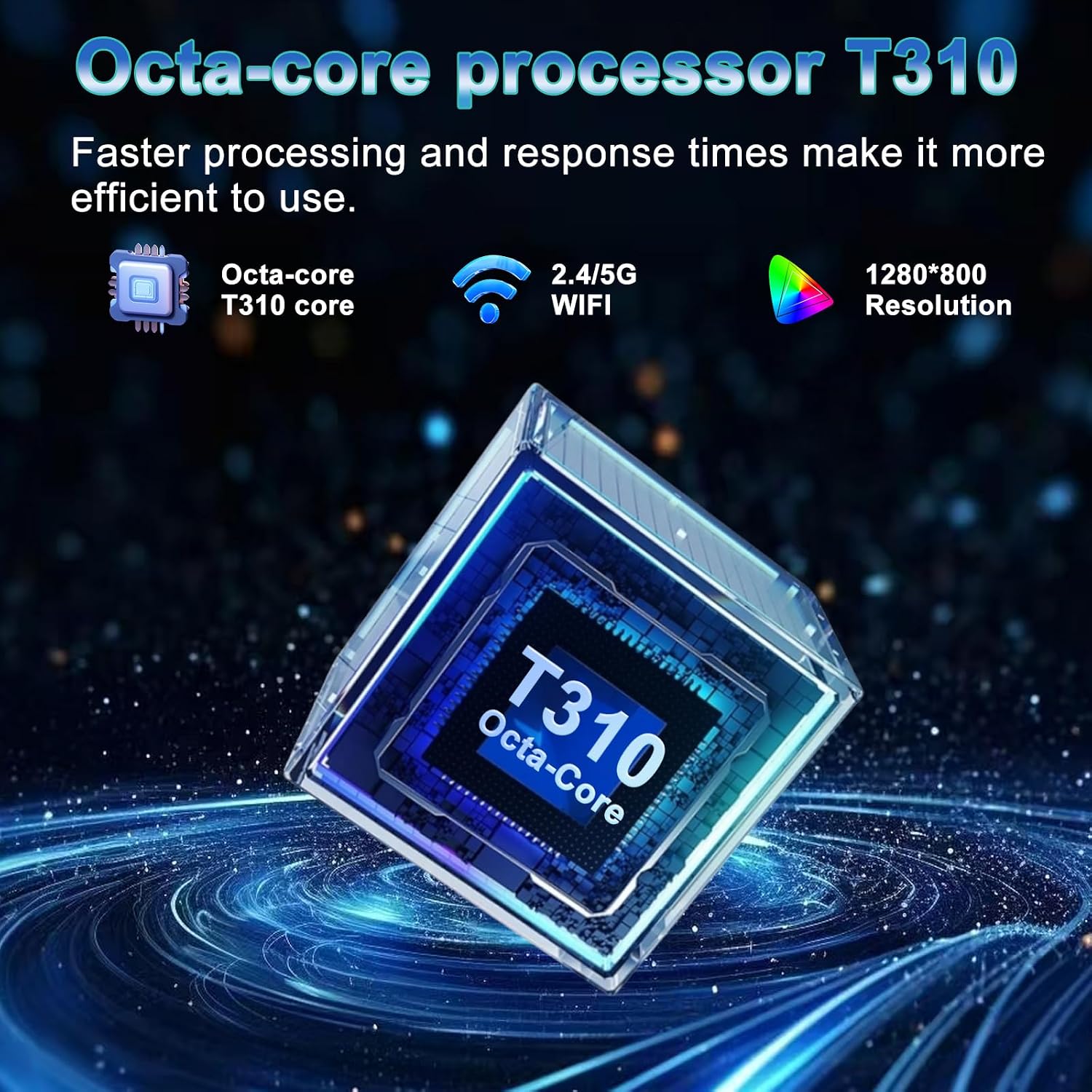DMOAO Tablet, 2026 Android 15 Tablet with Gemini AI, 10.1 Inch FHD Display, 30GB RAM 64GB ROM /1TB TF, 6000mAh Battery, Octa-Core 2.0GHz, Widevine L1, 2 in 1 Tablets with Keyboard Mouse(Blue)