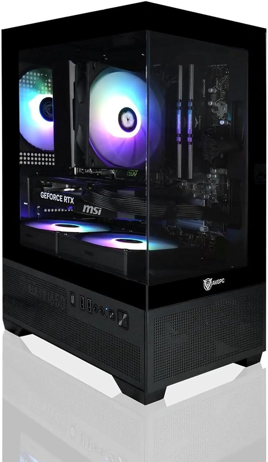 Mini-X Gaming PC - I5 11400F up to 4.4 GHz, GeForce RTX 5060 8GB VRAM, 16GB RAM, 1TB M.2 NVMe SSD, Windows 11 Home Black