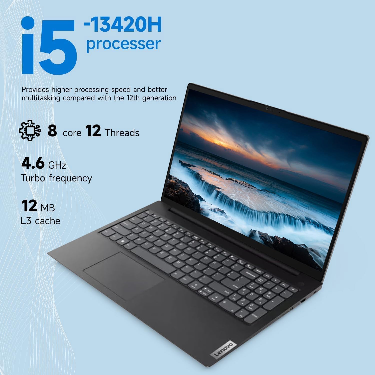 Lenovo V15 G4 Business Laptop, 15.6″ FHD Anti-Glare Display, Intel 8-Core i5-13420H (Beat i7-1355U), 16GB RAM, 1TB SSD, WiFi6, Bluetooth5.2, RJ-45, Windows 11 Pro, with 5ave 6-in-1 Accessory Kit
