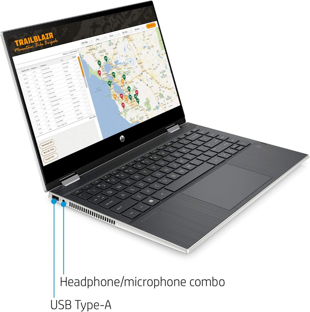 HP 2020 Pavilion X360 2-in-1 Convertible 14' HD Touch-Screen Laptop, 10th Gen Intel Core i3-1005G1, 8GB Ram, 128GB Ssd, WiFi, Webcam, Win 10 S
