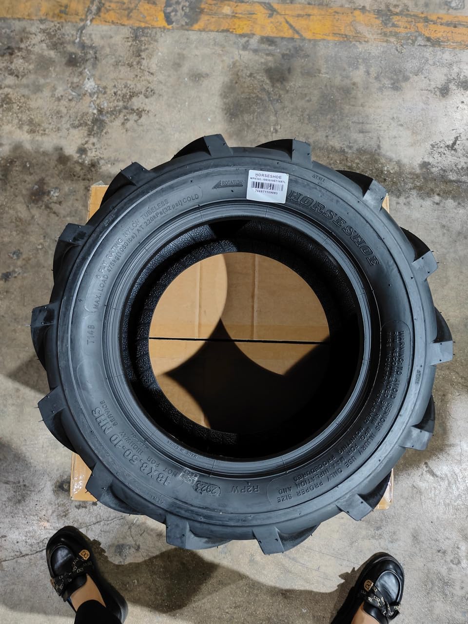 HORSESHOE 2 NEW 18x8.50-10 6Ply | Super Lug Herring Bone | Ditch Witch Trencher AG Farm Tractor Ridding Lawn Mower Tubeless Tires | 18x8.50x10 18x8.5-10 18x8.5x10 T148 1885010