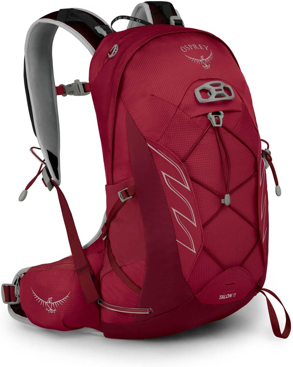 Osprey Talon 11L Men's Hiking Backpack with Hipbelt, Cosmic Red, L/XL