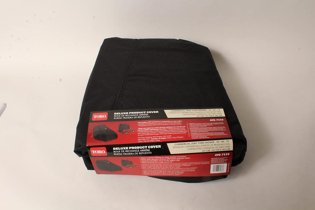 Genuine Toro OEM 490-7319 Weather-Resistant Heavy Duty Deluxe Polyester Fabric Cover for 48in - 72in Titan HD Z-Master Commercial Z-Turn Radius Riding Lawn Mowers, Black