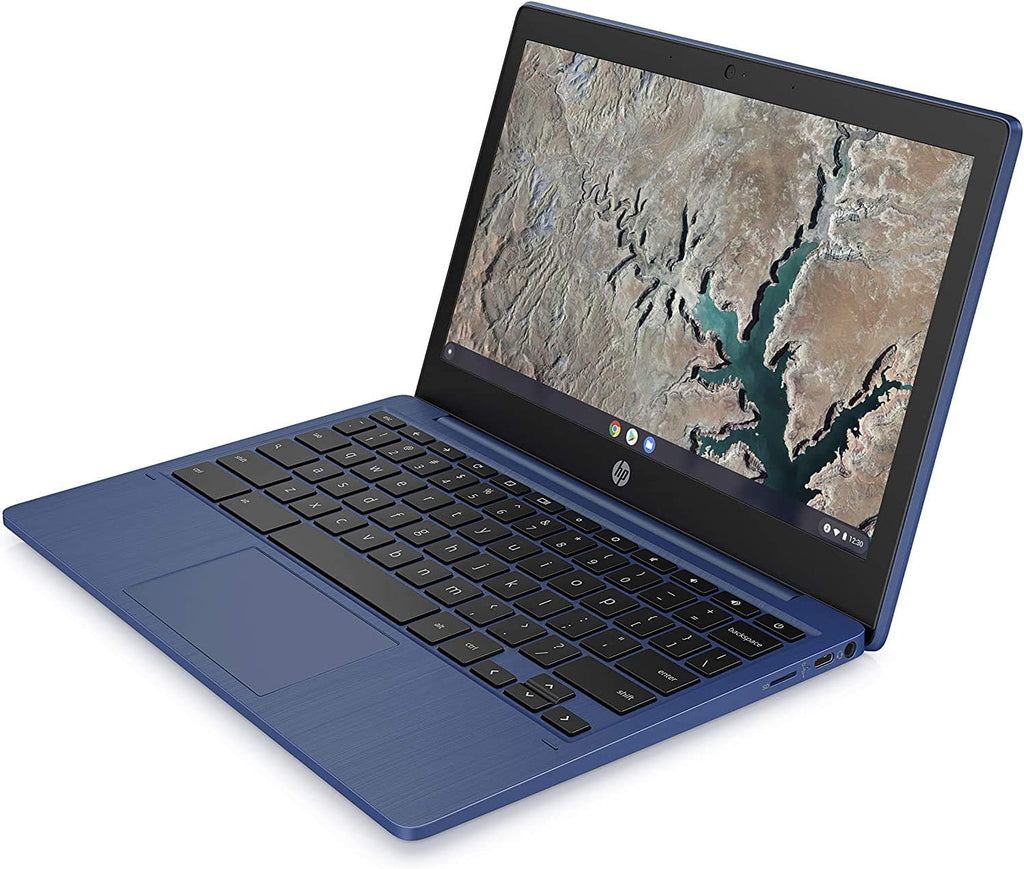 HP Chromebook 11-inch Laptop - MediaTek - MT8183 - 4 GB RAM - 32 GB eMMC Storage - 11.6-inch HD IPS Touchscreen - with Chrome OS™ - (11a-na0060nr, 2020 model, Indigo Blue)