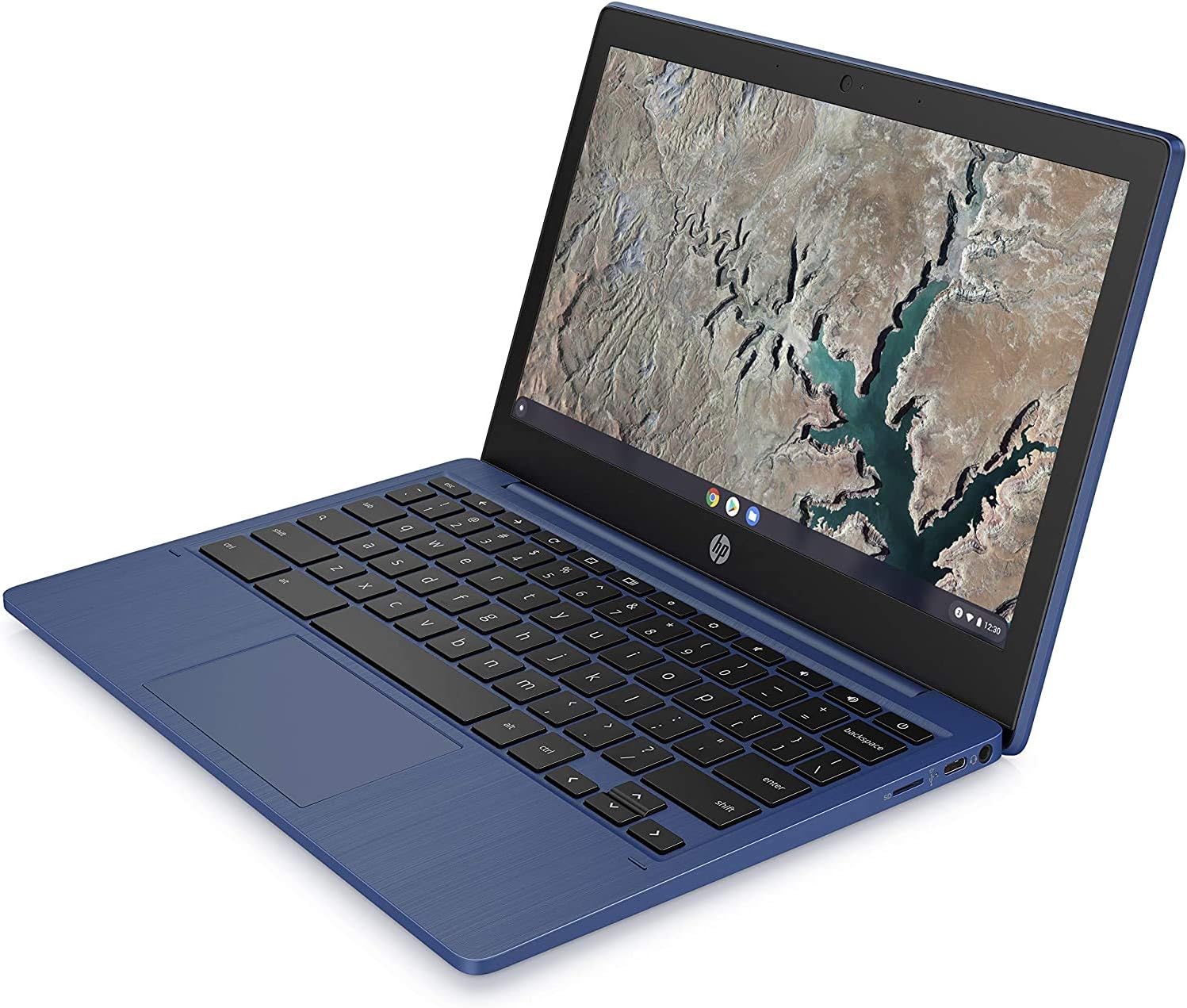 HP Chromebook 11-inch Laptop - MediaTek - MT8183 - 4 GB RAM - 32 GB eMMC Storage - 11.6-inch HD IPS Touchscreen - with Chrome OS™ - (11a-na0060nr, 2020 model, Indigo Blue)