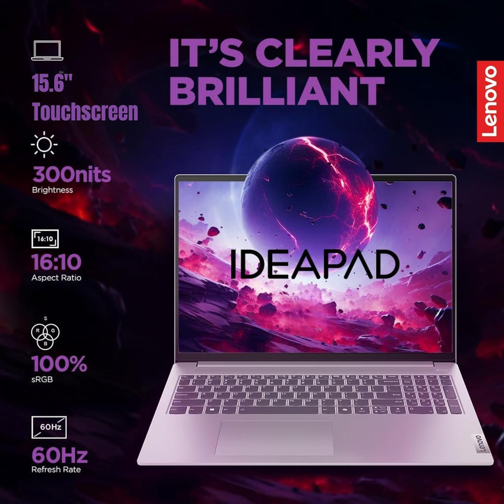 Lenovo 2025 New Touchscreen Laptop • 6-Cores Intel Core i3 • 40GB RAM • 2TB SSD • 15.6 inch FHD (1920 x 1080) Display • Long Battery Life • WOWPC Recovery USB • Windows 11 Pro with Microsoft Office