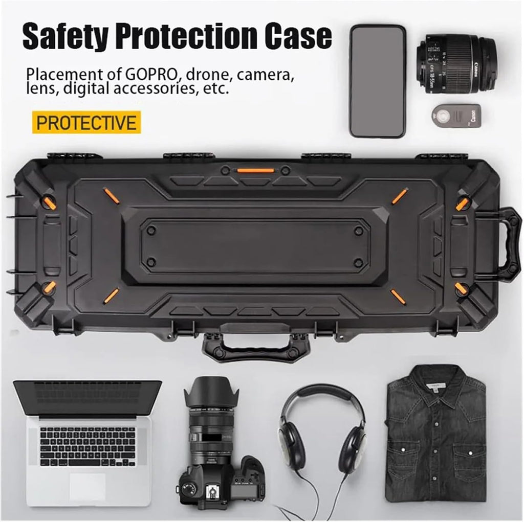 Tool Box Professional Box Tool Case Waterproof Big Airsoft Hunting Portable Tool Organiser for Bow Camera Storage (109cm/43inch) Tool Storage