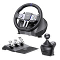 PXN V9 GEN2 Gaming Steering Wheel for PC, Xbox & PS4-270°/900° USB Sim Racing Wheel with Hall 3-Pedal Set, H-Pattern Shifter, Dual Paddles, Vibration Feedback, Pedal-Responsive RGB & App Support