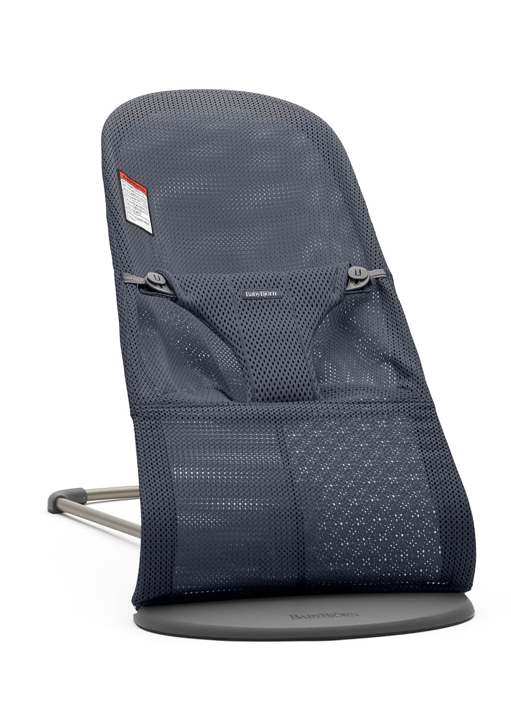 BabyBjörn Bouncer Bliss, Anthracite, Mesh | 2-in-1 Adjustable Baby Bouncer Seat and Toddler Chair, Newborn to Toddler (8-29 lbs), 4 positions, Lightweight & Portable
