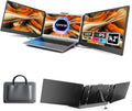 KEFEYA Laptop Screen Extender, 14.2' Portable Triple Monitor for Laptop with Full HD IPS Display, Monitor Extender Compatible with Mac, Windows, Chrome, Fits 13-17 Inch Laptops