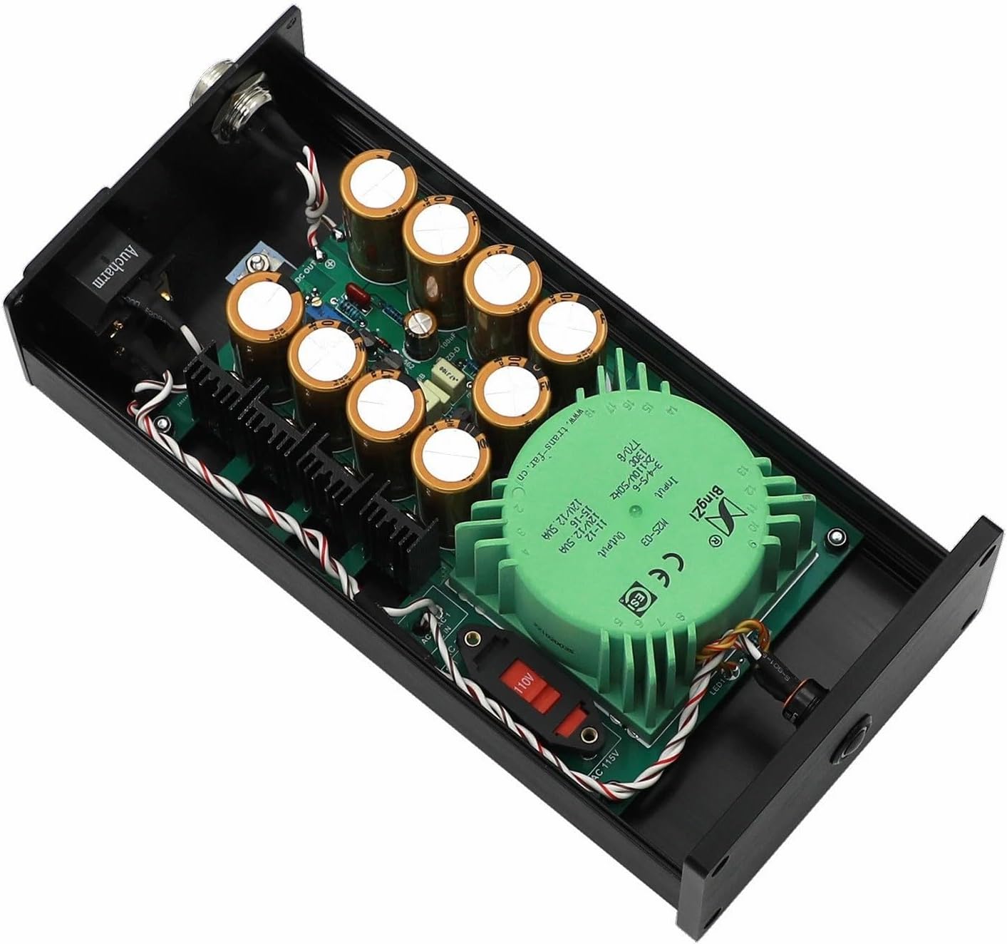 25W Upgrade Audiophile Linear Power Supply for DC5V 9V 12V 15V 18V 24V for Audio USB decoder/Raspberry Pi 3B 4B 5B / Router/preamp/Phono amp/Headphone Amplifier (15V 1.5A)