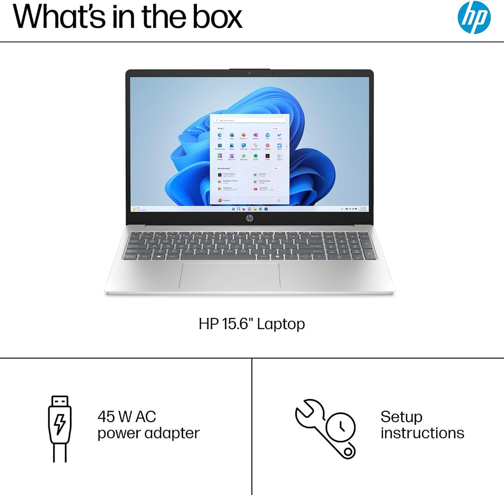 HP 15.6' Touchscreen Laptop Computer with Intel Core i3-1315U, 32GB RAM, 1TB SSD + 500GB Portable HDD, Student Everyday Use, All-Day Battery Life & Portable Design, Numeric Keypad, Windows 11 Home