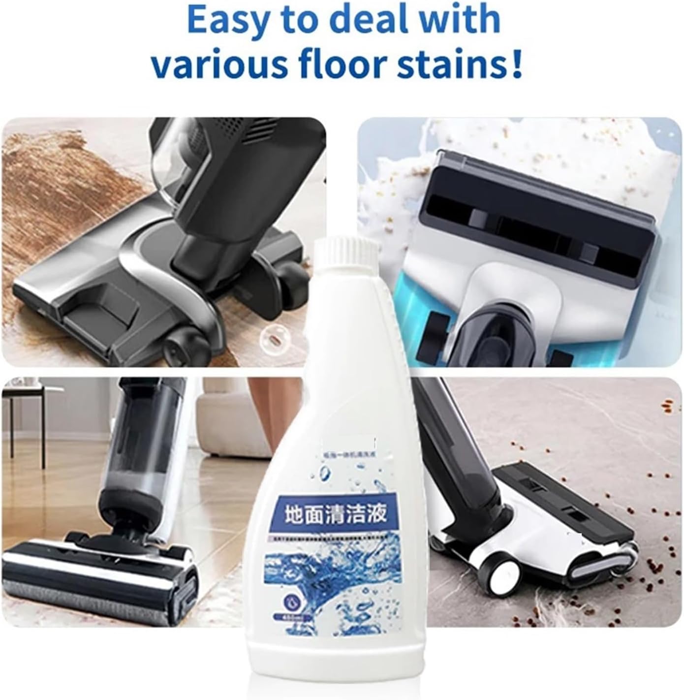 Cleaning Liquid Solution 480ml, Compatible For Tineco Floor One S3/S5/iFloor/Breeze/S5 Combo/S7 Pro Washing Machine Floor Cleaning Solution Parts(480ml*10pcs)