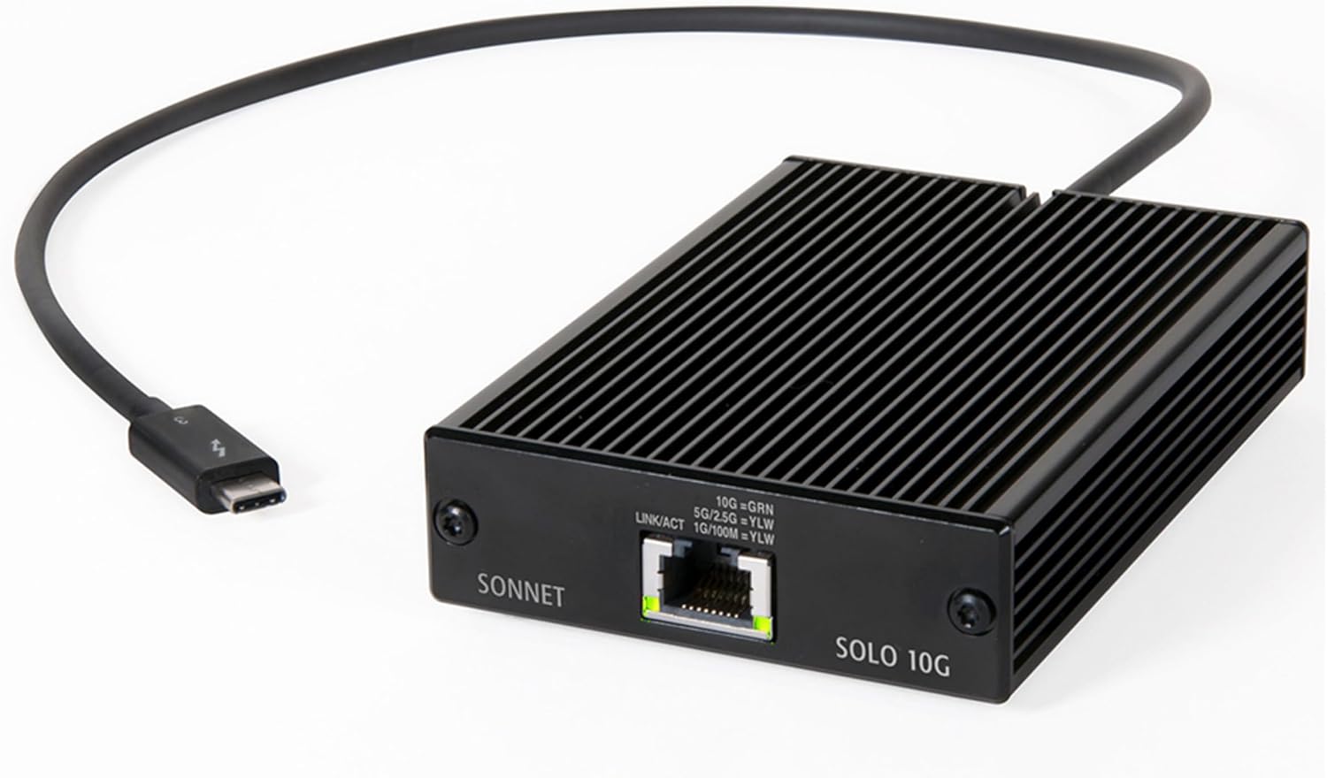 Sonnet Technologies Solo 10G Thunderbolt 3 to 10GBASE-T Ethernet Fanless Adapter (SOLO10G-TB3)