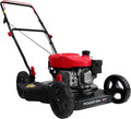 PowerSmart 18' 144CC Gas Lawn Mower, 5-Position Height Adjustment, Metal Deck, Foldable Design, Up to 1/4 Acre