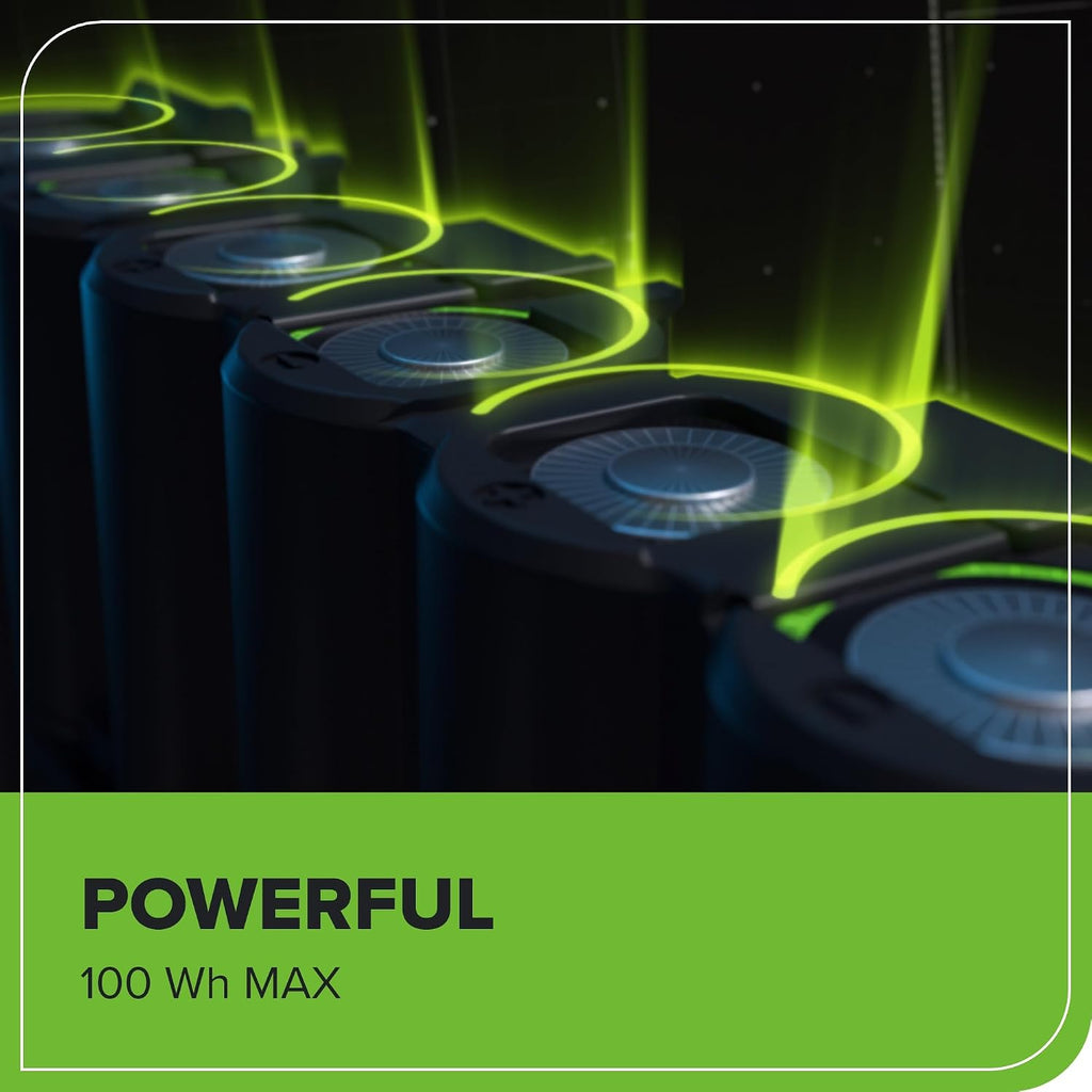 Greenworks 40V 2.5Ah Lithium-Ion High-Power Battery(Genuine Greenworks Battery / 75+ Compatible Tools)
