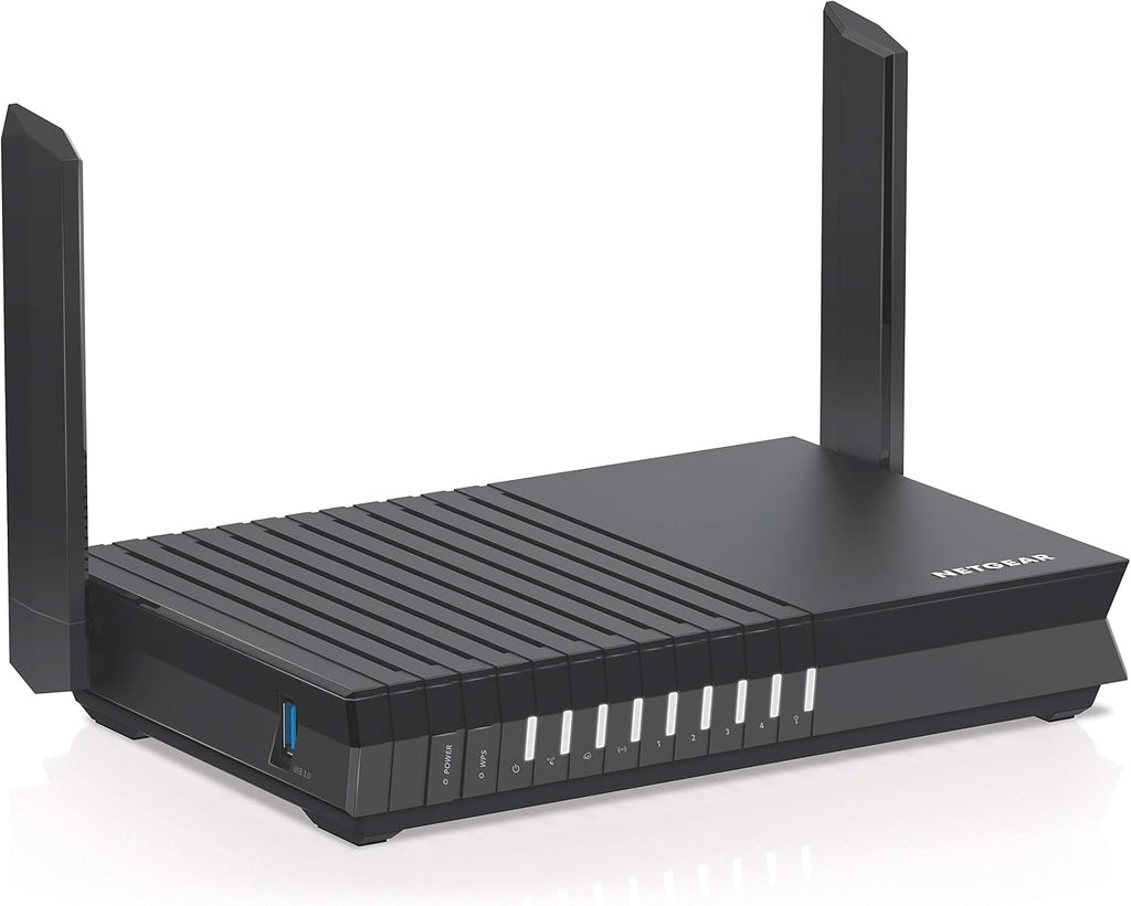NETGEAR 4-Stream WiFi 6 Router (RAX15) - AX1800 Wireless Speed (Up to 1.8Gbps) | Up to 1500 sq ft Coverage & 20+ Devices | Ideal for iPhone 11, Samsung Galaxy S20